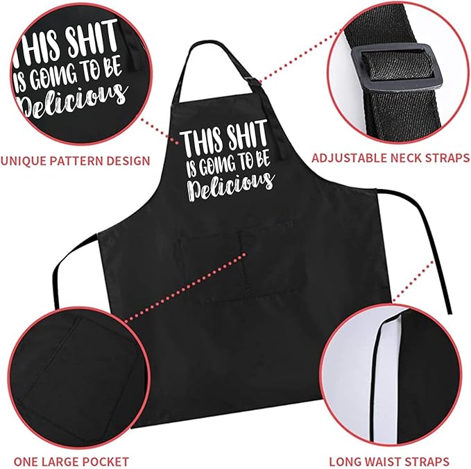 ZOORON Funny Cooking Chef Apron - Image 3
