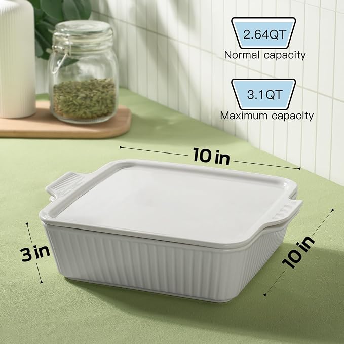 Dizada 10" Square Casserole Dish - Image 3