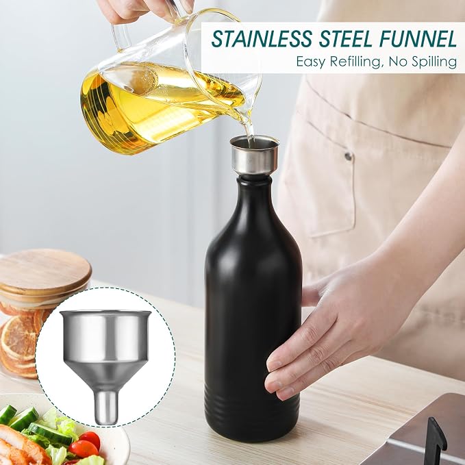 vancasso 20 Oz Ceramic Olive Oil Dispenser Bottle, Bottle Dispenser - Image 4
