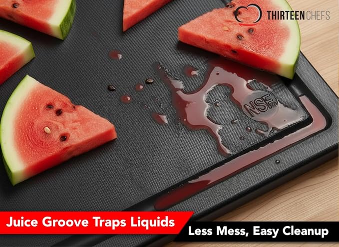 Thirteen Chefs Extra Large 30 x 18 Inch Grooved Cutting Board - Image 6