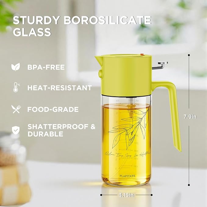 PLAPITATE 2Pcs 17oz Premium Olive Oil Sprayer - Image 8