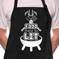 Rosoz Funny BBQ Black Chef Aprons by Rosoz