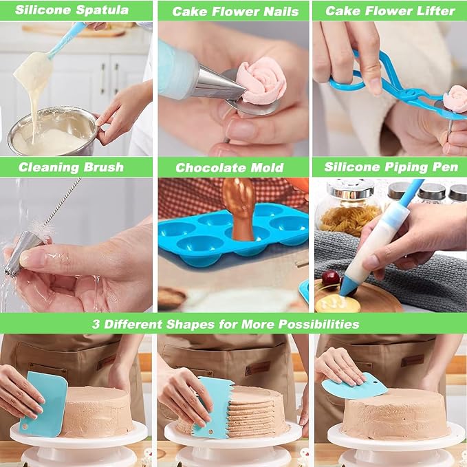 Suuker Cake Decorating Tools Supplies Kit, 236 Pieces Baking Accessories - Image 8