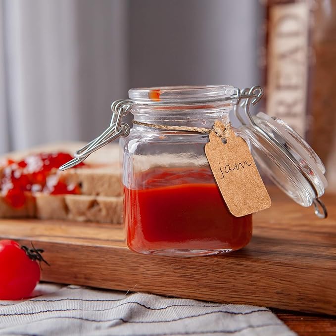 Flrolove Spice Jars 30 Pack 4oz Square Glass Jars - Image 7