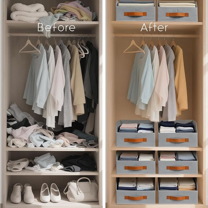 Homsorout Fabric Storage Bins for Organizing - Image 7