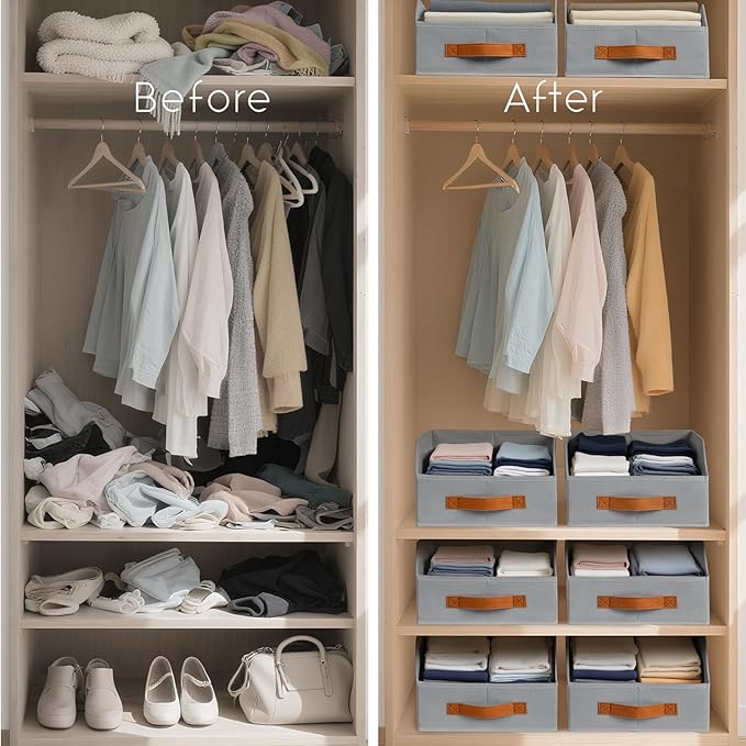 Homsorout Fabric Storage Bins for Organizing - Image 5