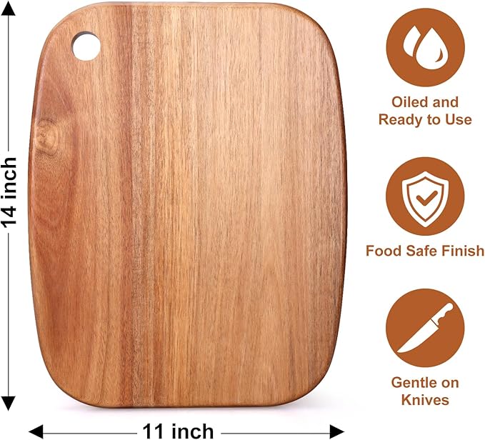 Large Acacia Wood Cutting Boards - Image 3