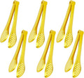 6 PCS Gold Serving Tongs for Party 7 Inch Stainless Steel Serving Utensils for by IAXSEE
