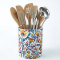MyGift Vibrant Paisley Floral Ceramic Kitchen Utensil Holder – Decorative Crock by MyGiftHome
