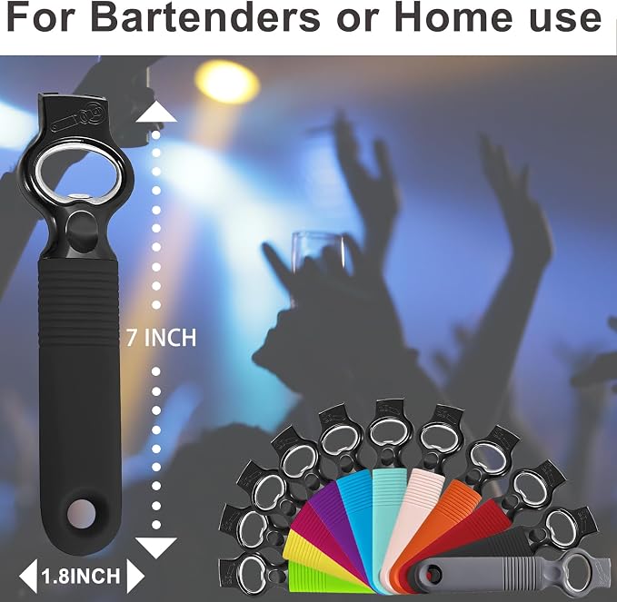 2-Pack Soda Can Opener and Beer Bottle Opener Bartender - Image 5