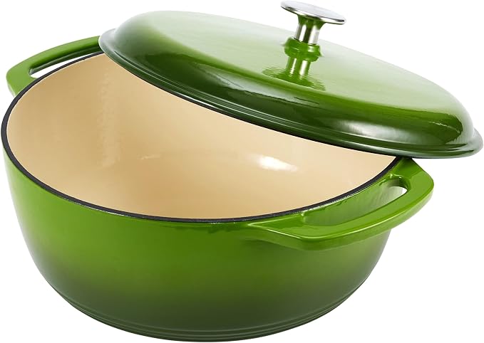 Amazon Basics Enameled Cast Iron Dutch Oven Pot - Image 3