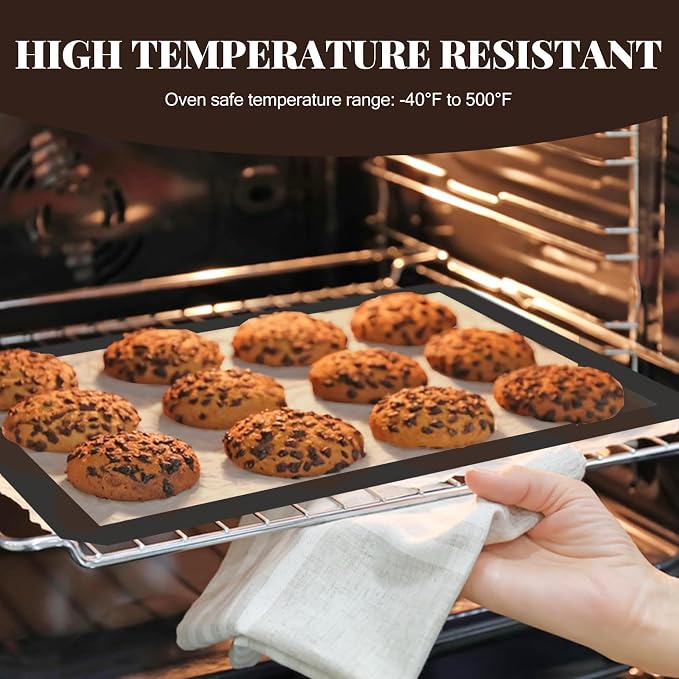 Silicone Baking Mat, 3 Pack Reusable Baking Mat, Food Safe Silicone Mats - Image 5