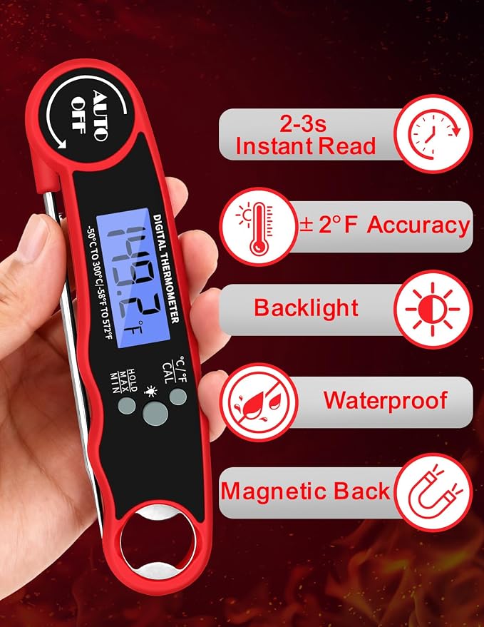 Meat Thermometer Digital, Instant Read Food Thermometer - Image 2