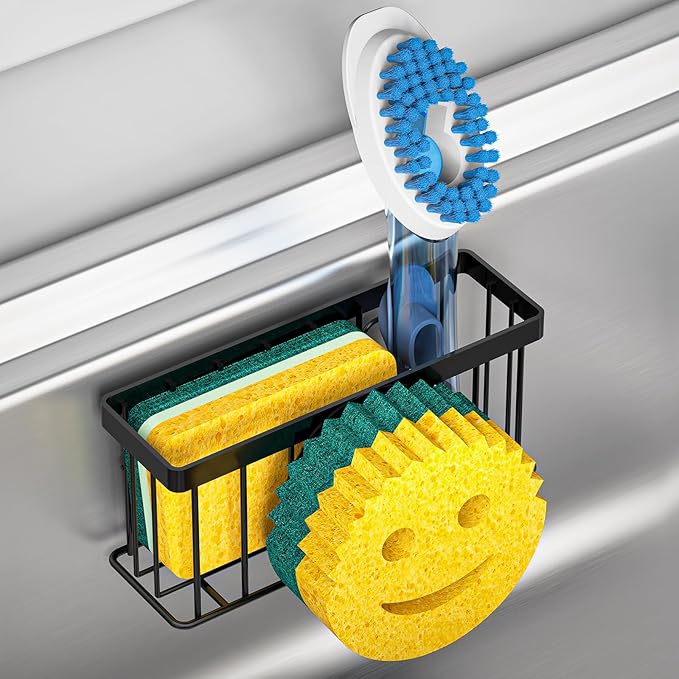 MURLONG Sponge Holder Smiley Face, Sink Caddy by MURLONG