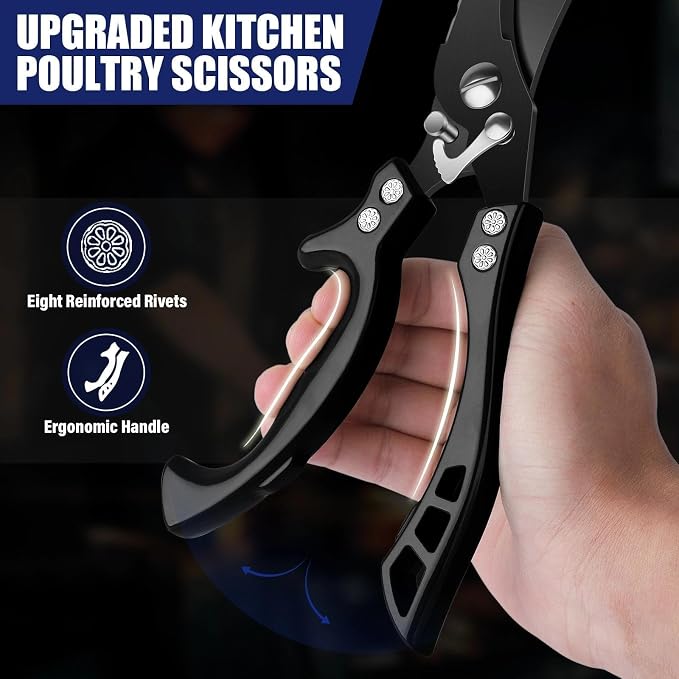 TAN REN 7PCS BBQ Knife Set, Professional Butcher Knives - Image 9