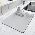 LOPNUR Kitchen Dish Drying Mat, Diatomite Coffee Mat, Super Absorbent Dish by LOPNUR