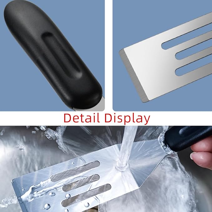 2-Pieces Small Metal Spatula Set, Mini Metal Spatulas - Image 5