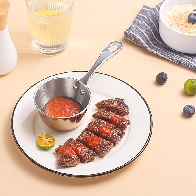 Mini Sauce Pan, Tri-Ply Stainless Steel Pot - Image 6