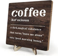 Coffee Bar Sign Plaque, Coffee Bar Accessories, Vintage Cafe Bar Plaque Desk by DMADNF