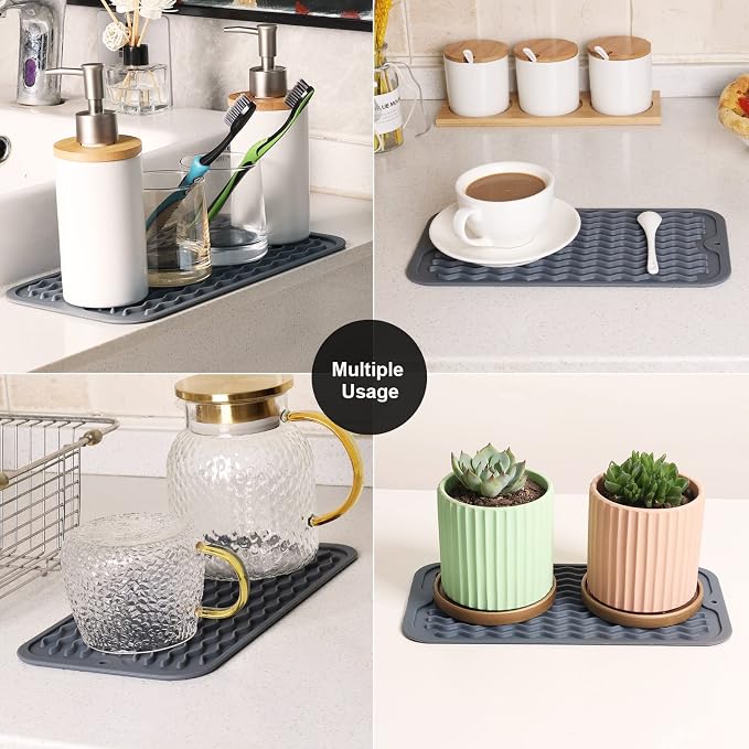 ZLR 2 Pcs Silicone Sponge Holder & Sink Caddy Tray - Image 7