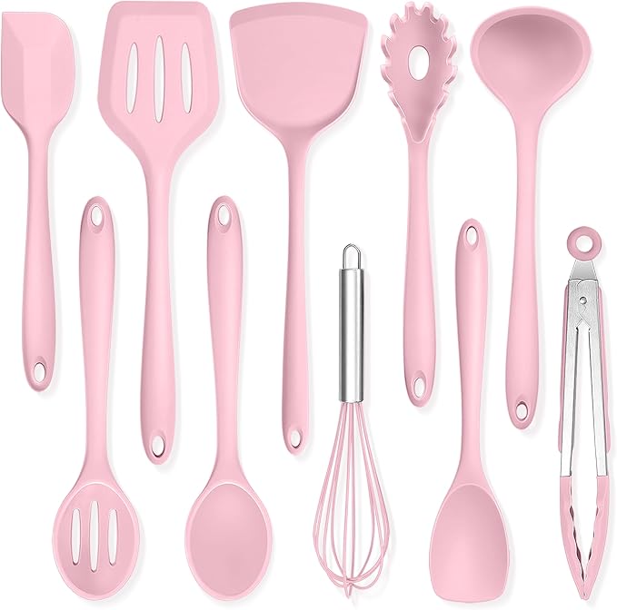 TeamFar Kitchen Cooking Utensils, 446°F Heat Resistant Kitchen Gadgets Tools by TeamFar