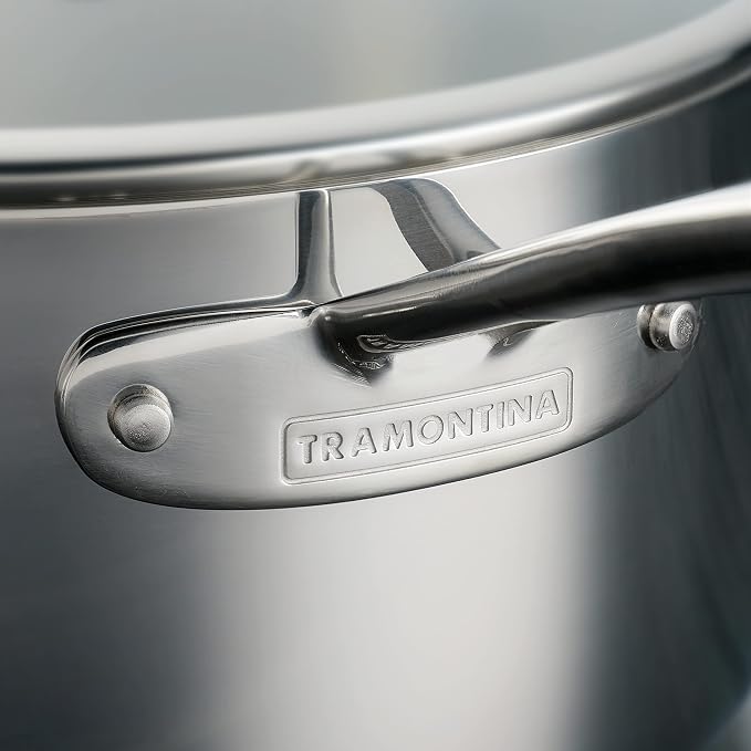 Tramontina Tri-Ply Clad Stainless Steel 4-Quart Sauce Pan - Image 4