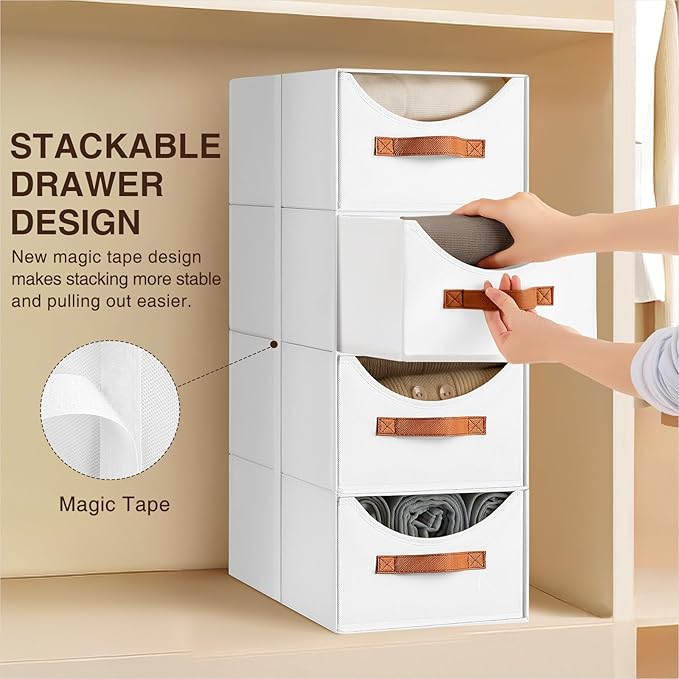 Homsorout Stackable Storage Drawers - Image 4