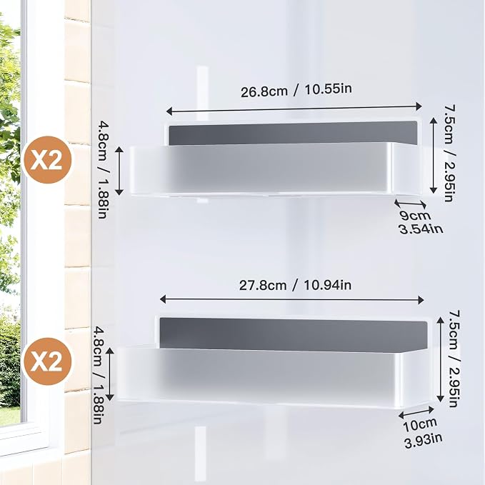 Mystozer Magnetic Spice Rack for Refrigerator, Kitchen Organizer and Storage - Image 2