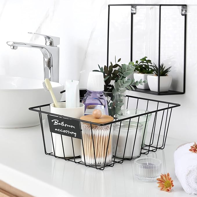 8 Pack Wire Storage Baskets for Organizing - Image 4