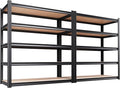Set of 2 46" W Garage Shelving-2050 lbs 5 Tier Storage Shelves, Adjustable by Unknown