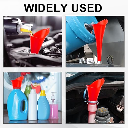 Long-Neck Oil Funnel for Automotive – Multi-Function Plastic Funnel for Oil - Image 7