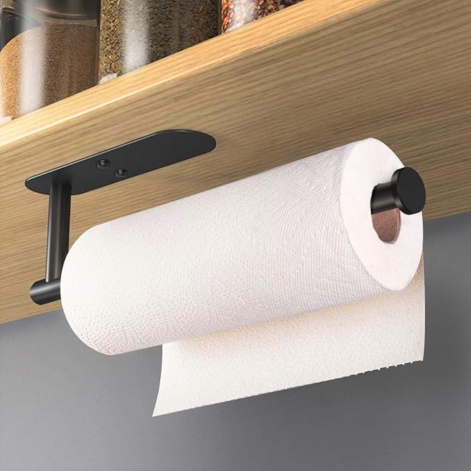 VAEHOLD Adhesive Paper Towel Holder Under Cabinet Wall Mount - Image 2