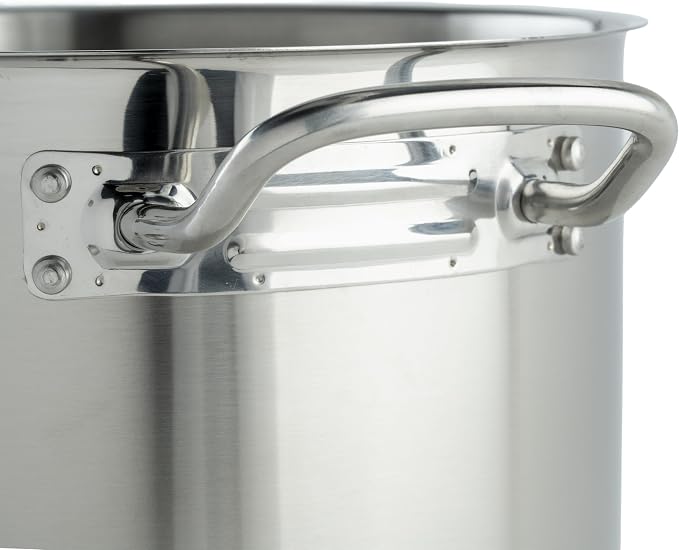 Winco Heavy-Duty Stainless Steel Stock Pot - Image 3