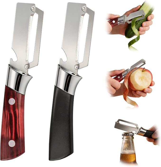 Multifunctional Vegetable Peeler, 2 in 1 Stainless Steel Fruit Veggie Peeler by Unknown