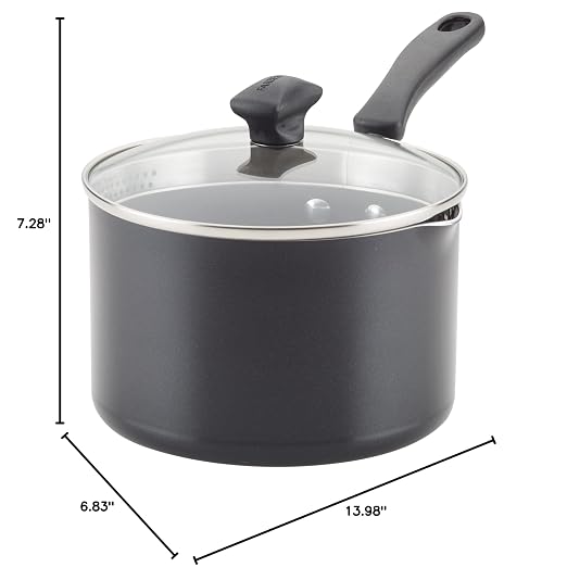 Farberware Cookstart DiamondMax Nonstick Straining Saucepan, Dishwasher Safe - Image 7