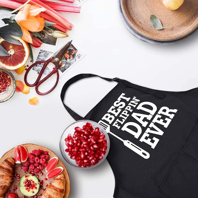 Rosoz Funny BBQ Black Chef Aprons - Image 5