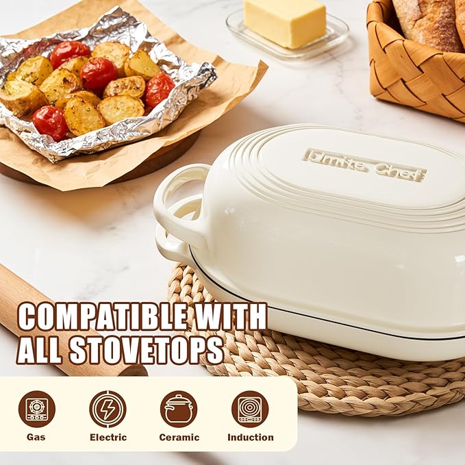 Enameled Cast Iron Dutch Oven for Bread Baking - Image 6