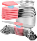 16-Piece Stainless Steel Measuring Cups and Spoons Set, Strong Magnetic Nesting by FONYA