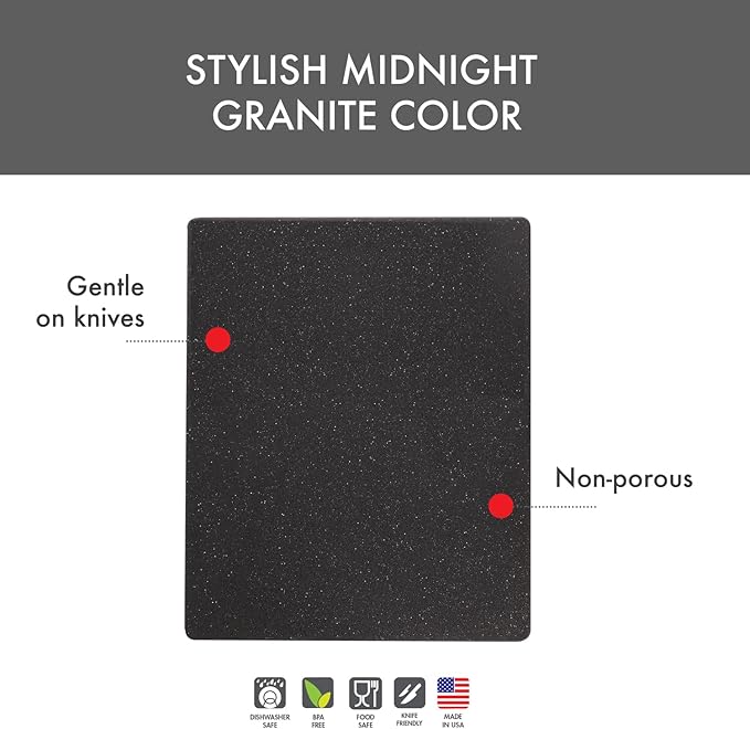 Dexas Superboard Reversible Pastry Board, 14 x 17 Inches, Midnight Granite Color - Image 7