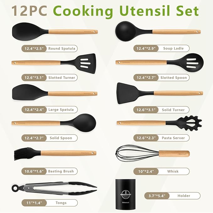 SAKAMOSH Silicone Cooking Utensils Set - Image 2