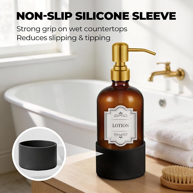 16 oz Hand and Dish Soap Dispenser Set - Image 3