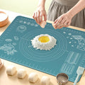 Silicone Pastry Mat 24" x 16" Extra Thick Non Stick Baking Mat by UltraKeno