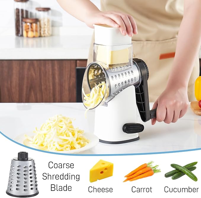 VEKAYA Rotary Cheese Grater Hand Crank - Image 4
