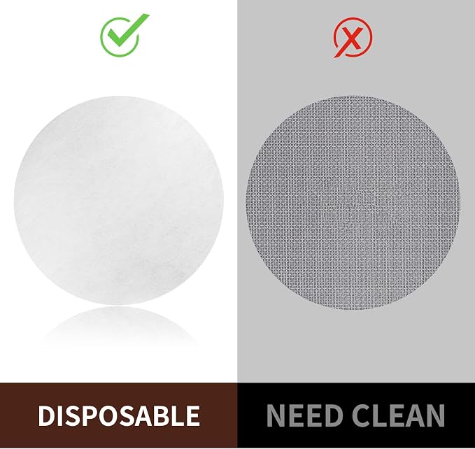 1000 Pcs Coffee Paper Filter for Espresso Coffee Maker, 51 mm Unbleached - Image 6