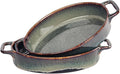 9" x 6" Porcelain Oval Casserole Dishes, 2 pieces Baking Dish by LIUYWYHCF