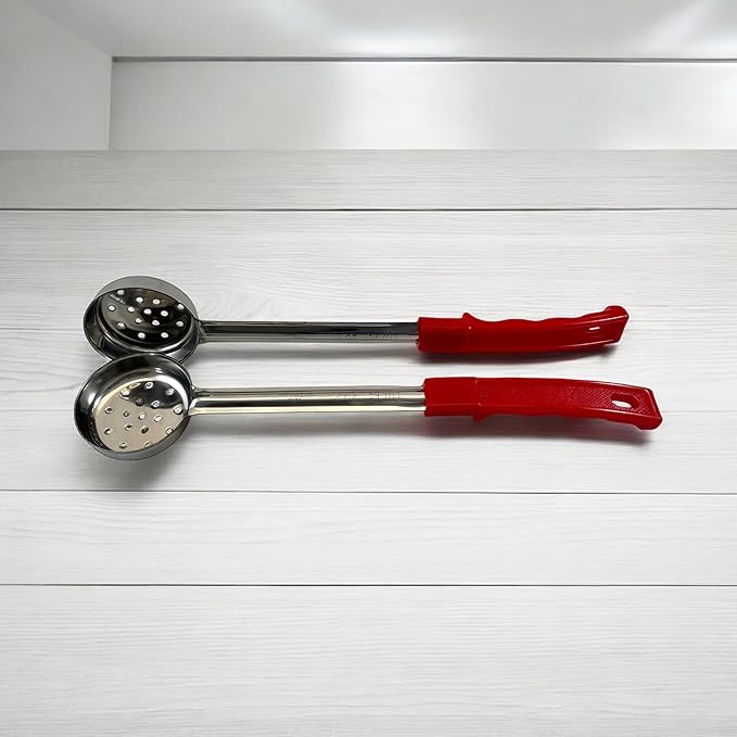 2 Ounce Slotted Stainless Steel Portion Control Ladle Spoon - Image 9