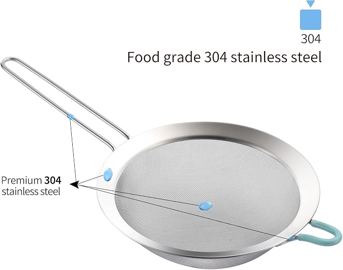 304 Stainless Steel 5.51 inch Fine Mesh Strainers - Image 2