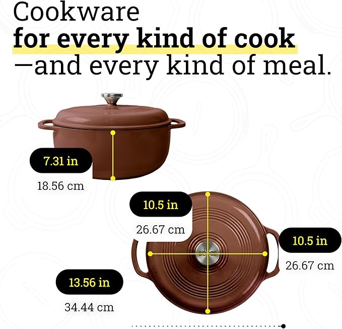 Lodge Essential Enamel Cast Iron Dutch Oven - Image 5