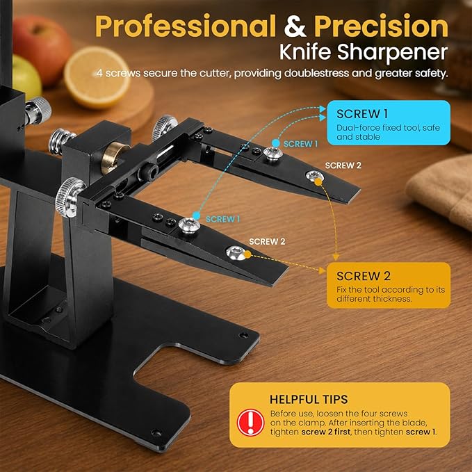 Newise Precision Knife Sharpening System, Adjustable Angle Guided Sharpener Kit - Image 2