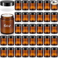 Domensi 36 Pcs Bulk 6oz Glass Jars by Domensi